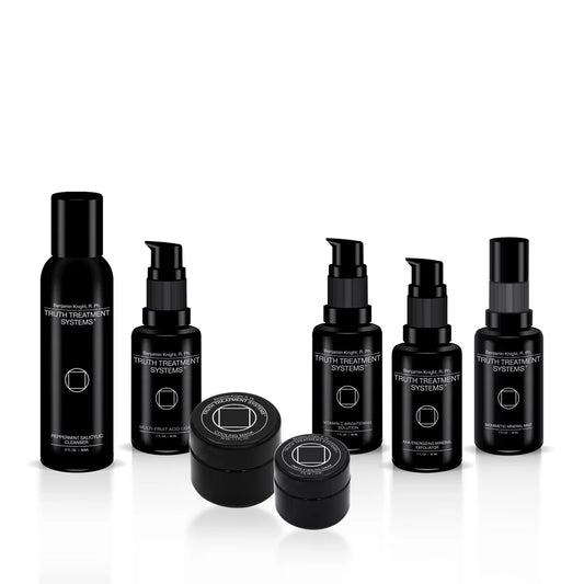 Truth Treatments Energizing Exfoliating System on white background