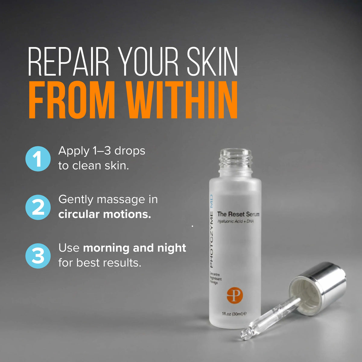 Photozyme MD The Reset Serum Hyaluronic Acid + DNA