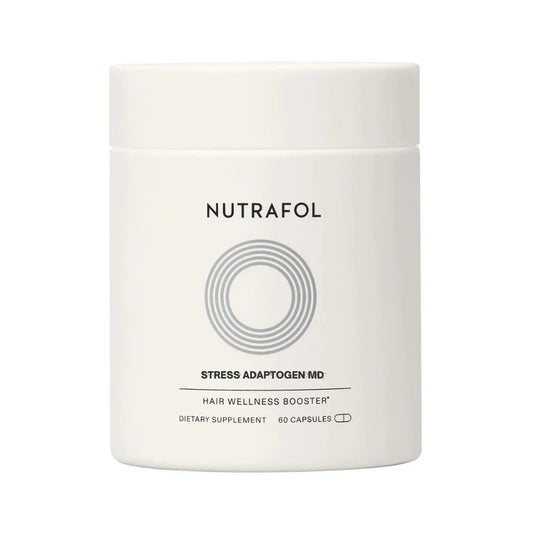Nutrafol supplement container on a white background