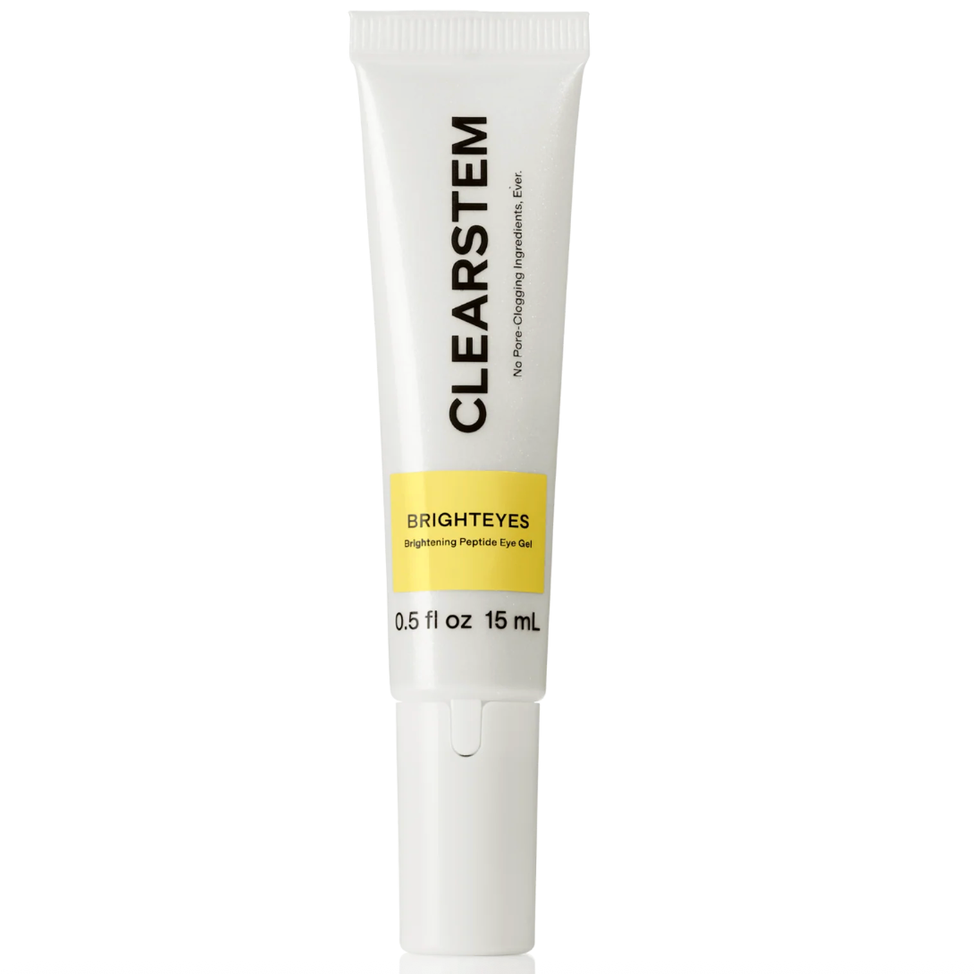 Clearstem Brighteyes eye gel tube on a white background