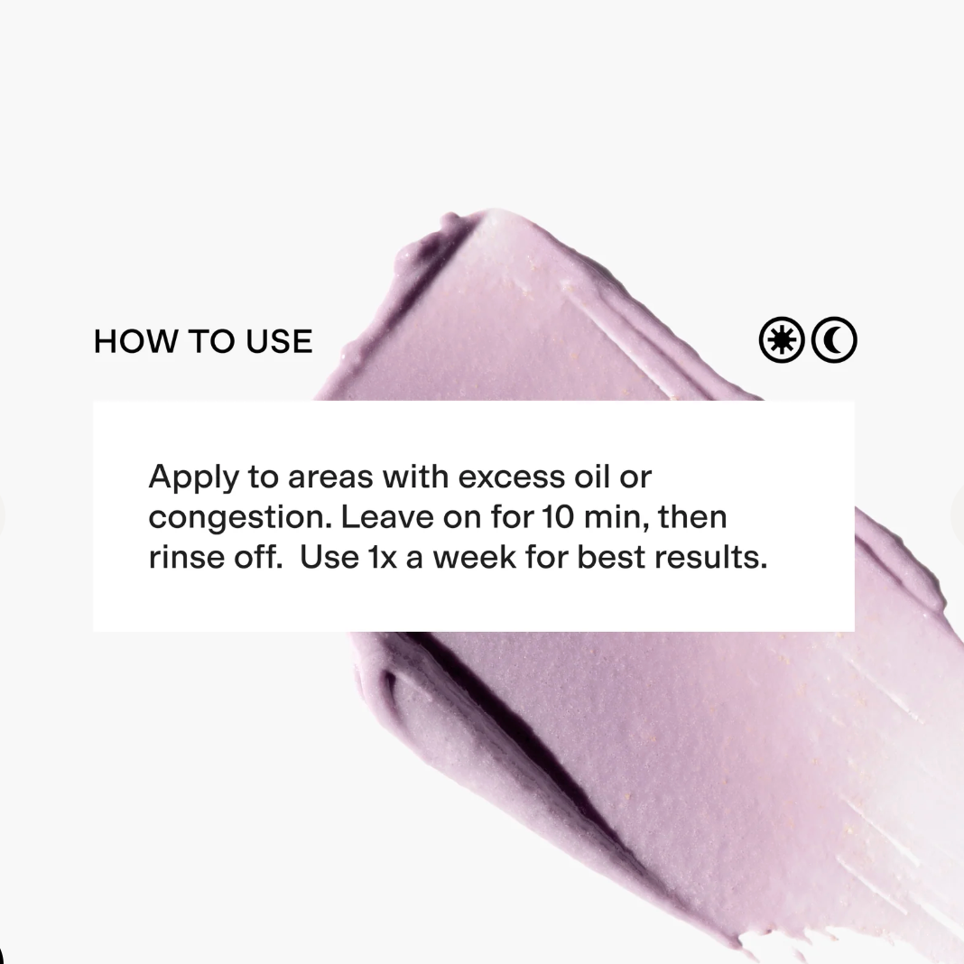Cosmetic product with application instructions on a white background