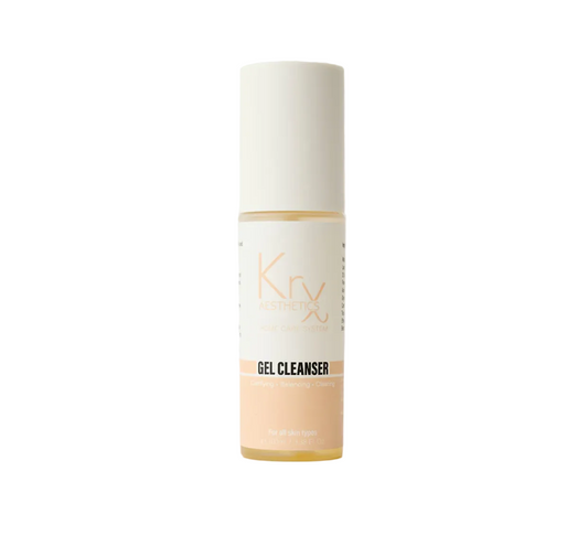 KrX Aesthetics Glow Gel Cleanser on white back ground