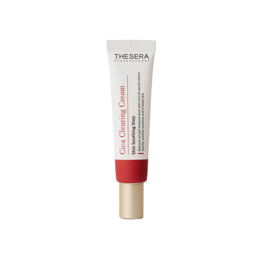 Tube of Thesera Cica Clearing Cream on a white background