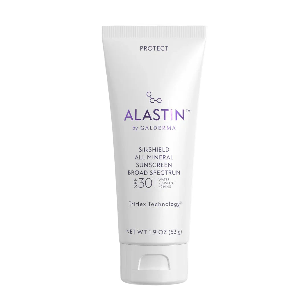 ALASTIN SilkSHIELD All Mineral Sunscreen SPF 30 on white backround