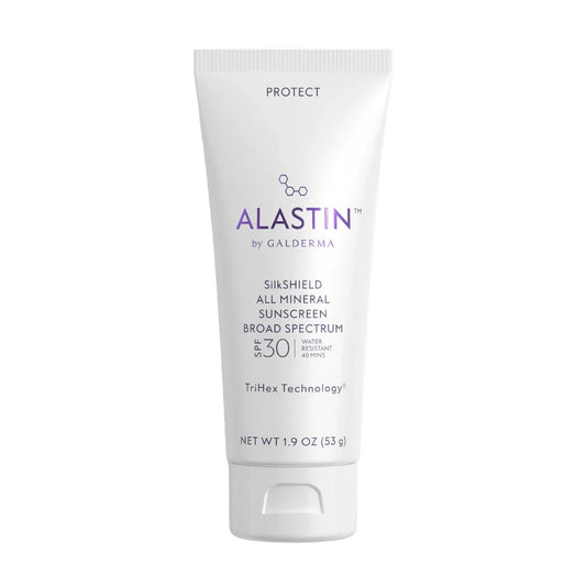 ALASTIN SilkSHIELD All Mineral Sunscreen SPF 30 on white backround