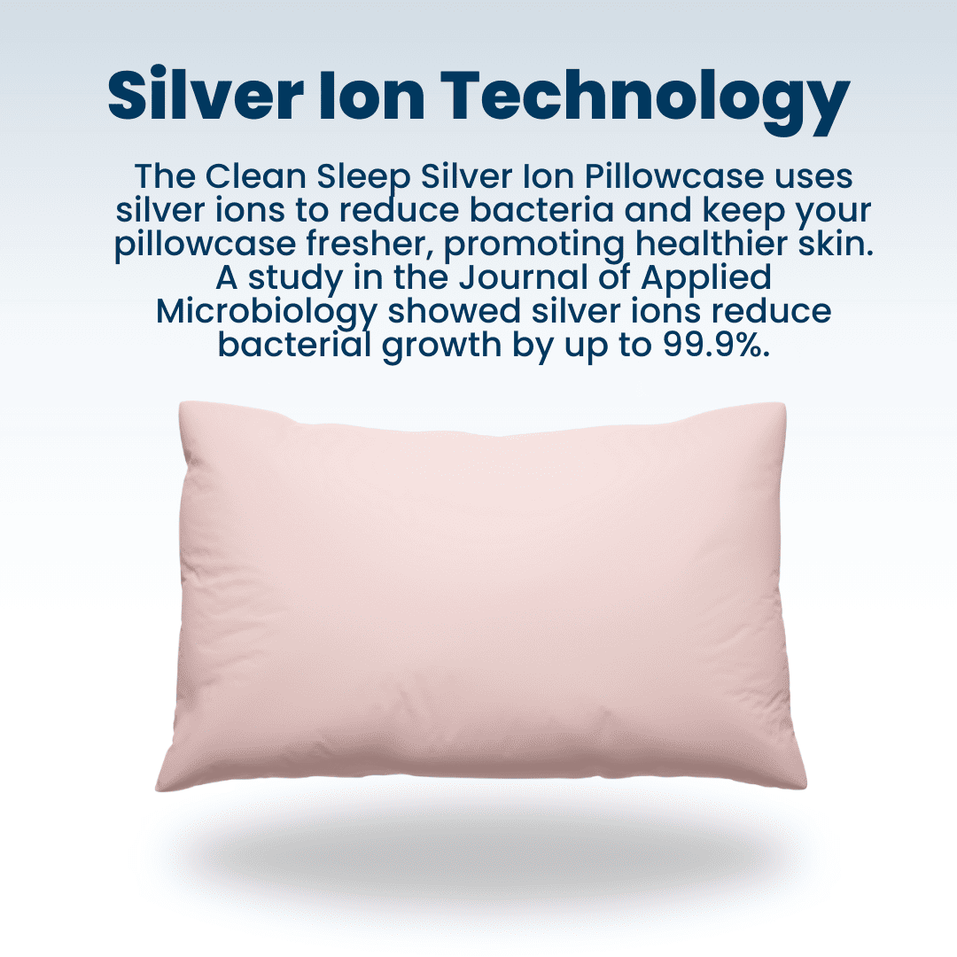 Clean Skin Club Clean Sleep Silver Ion Pillowcases | White