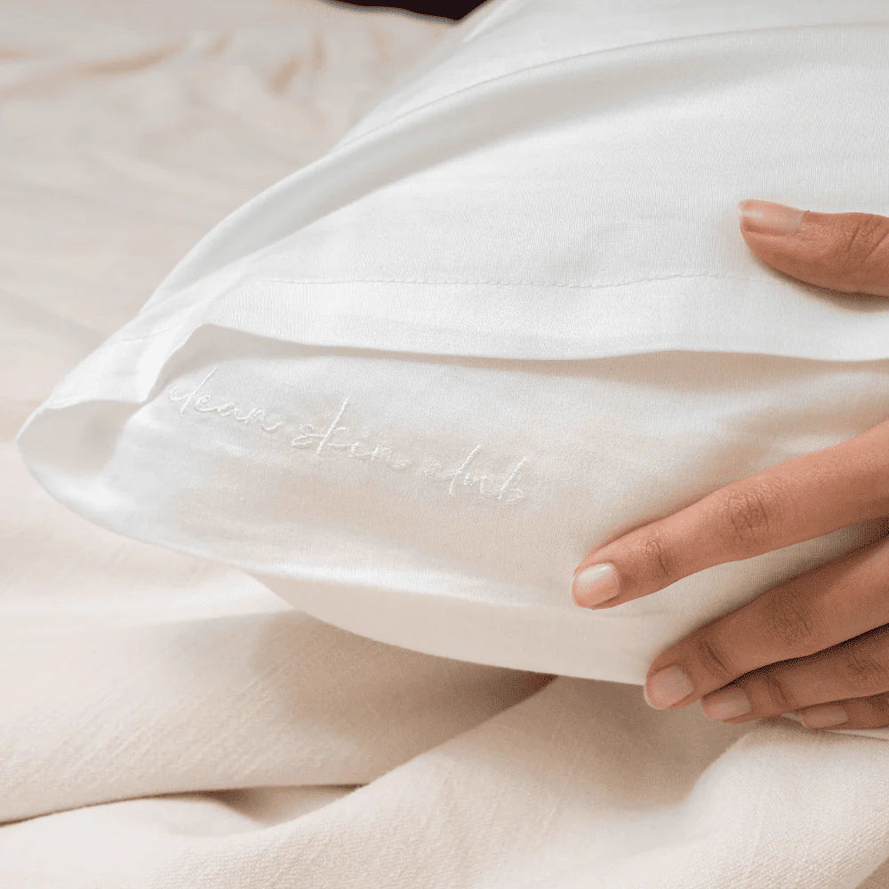 Clean Skin Club Clean Sleep Silver Ion Pillowcases | White