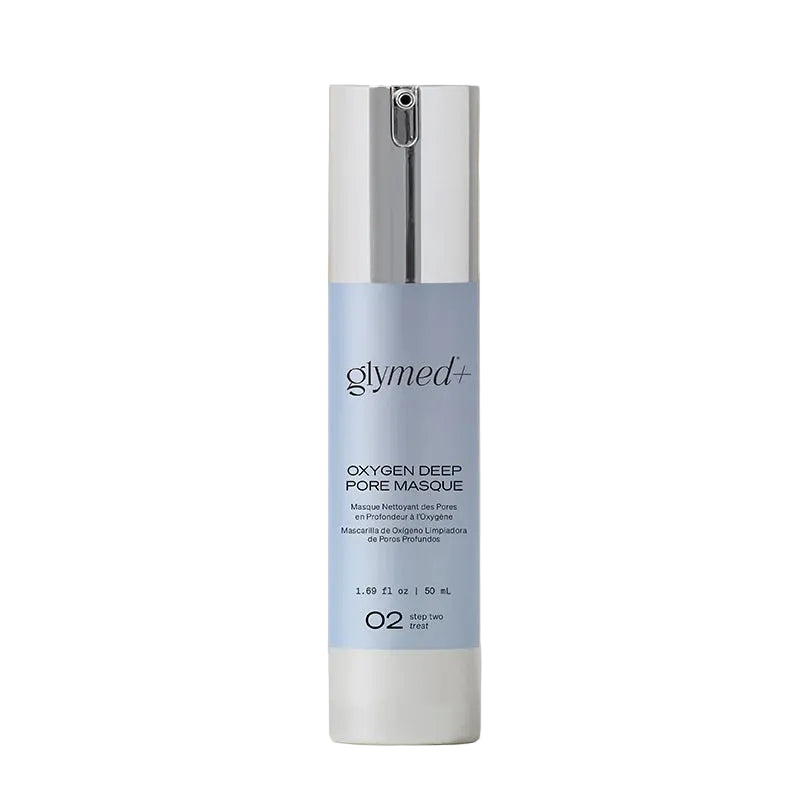 Glymed Oxygen Deep Pore Masque bottle on white background