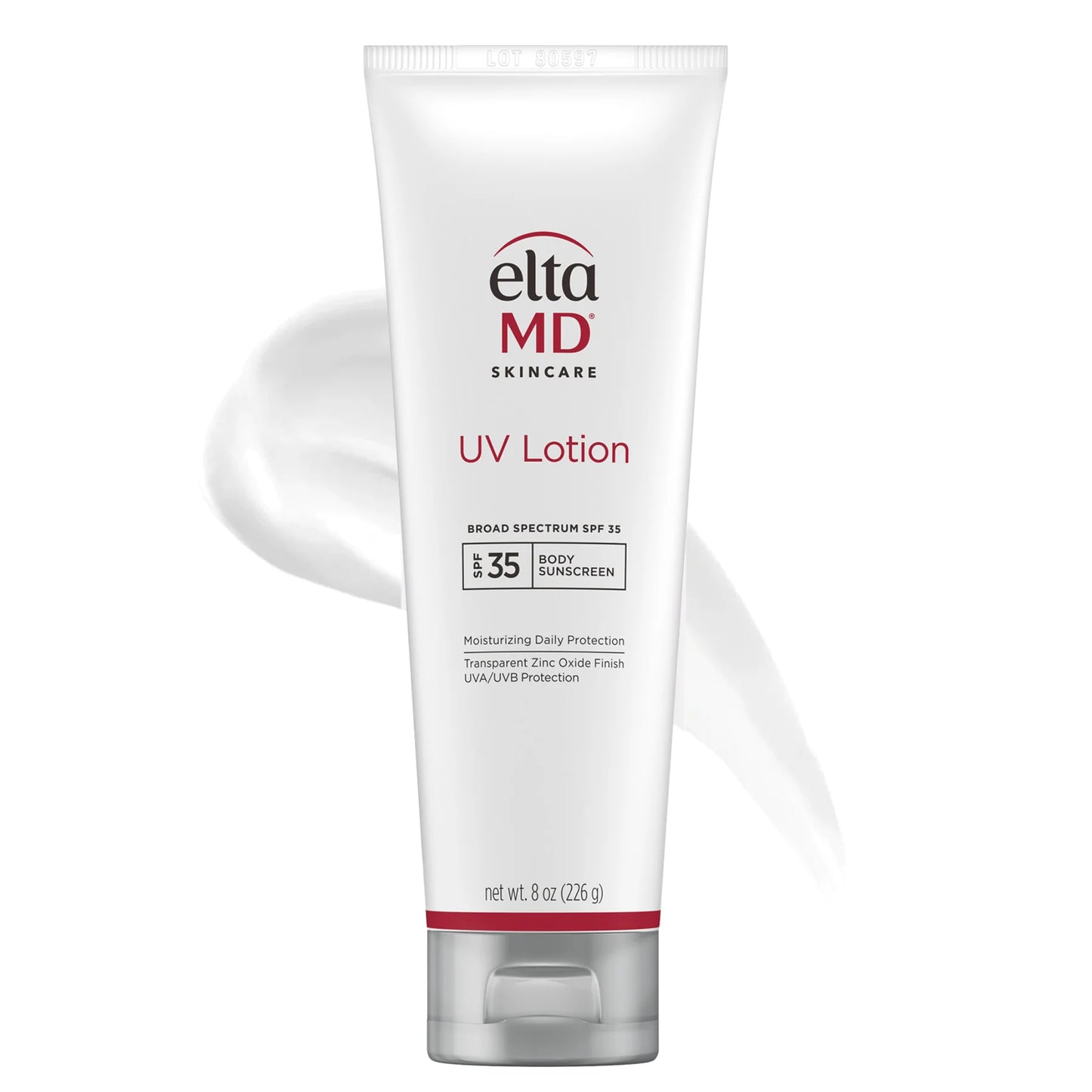 Elta MD UV Lotion tube on a white background