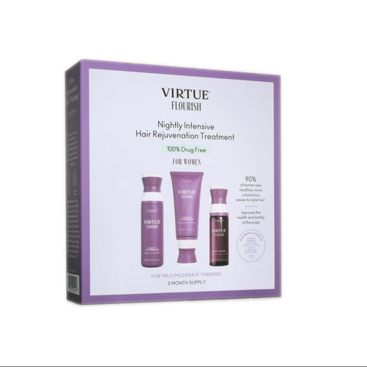 Virtue Flourish Hair Rejuvenation Treatment (Drug Free) 3-month supply Hair Growth Treatments & Supplements Virtue