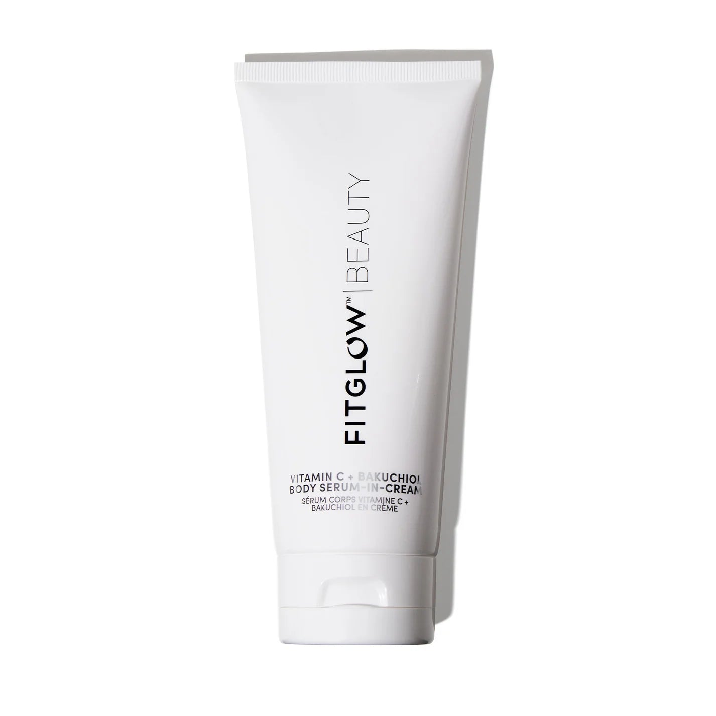 Fitglow Beauty Vitamin C + Bakuchiol Body Serum-in-Cream on white background