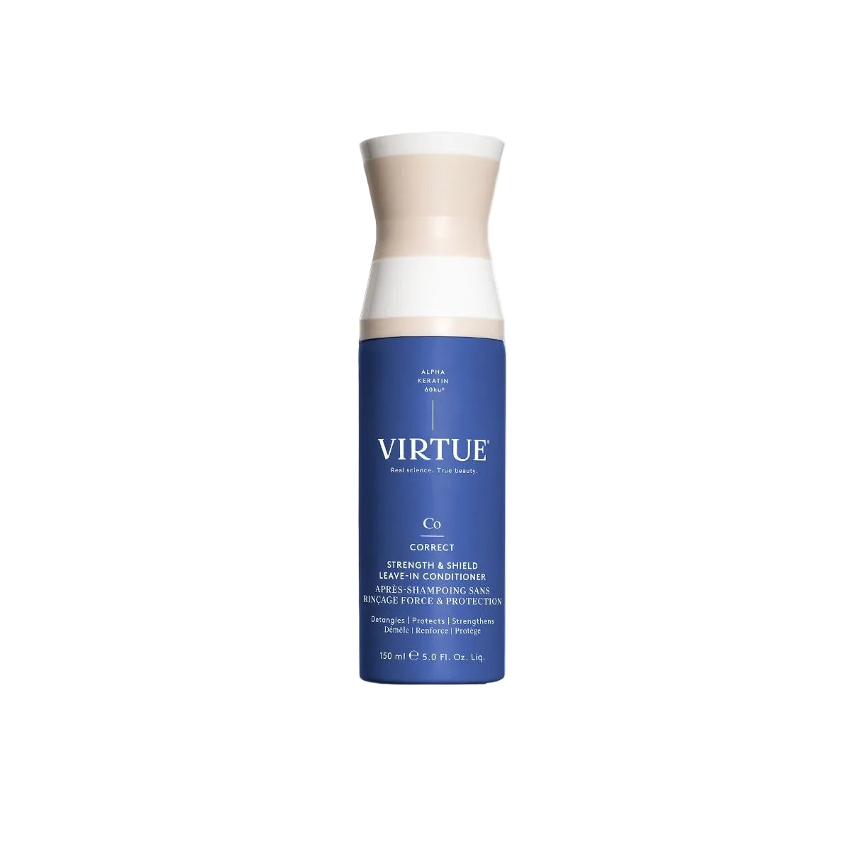 Virtue Strength & Shield Leave In Conditioner on white background