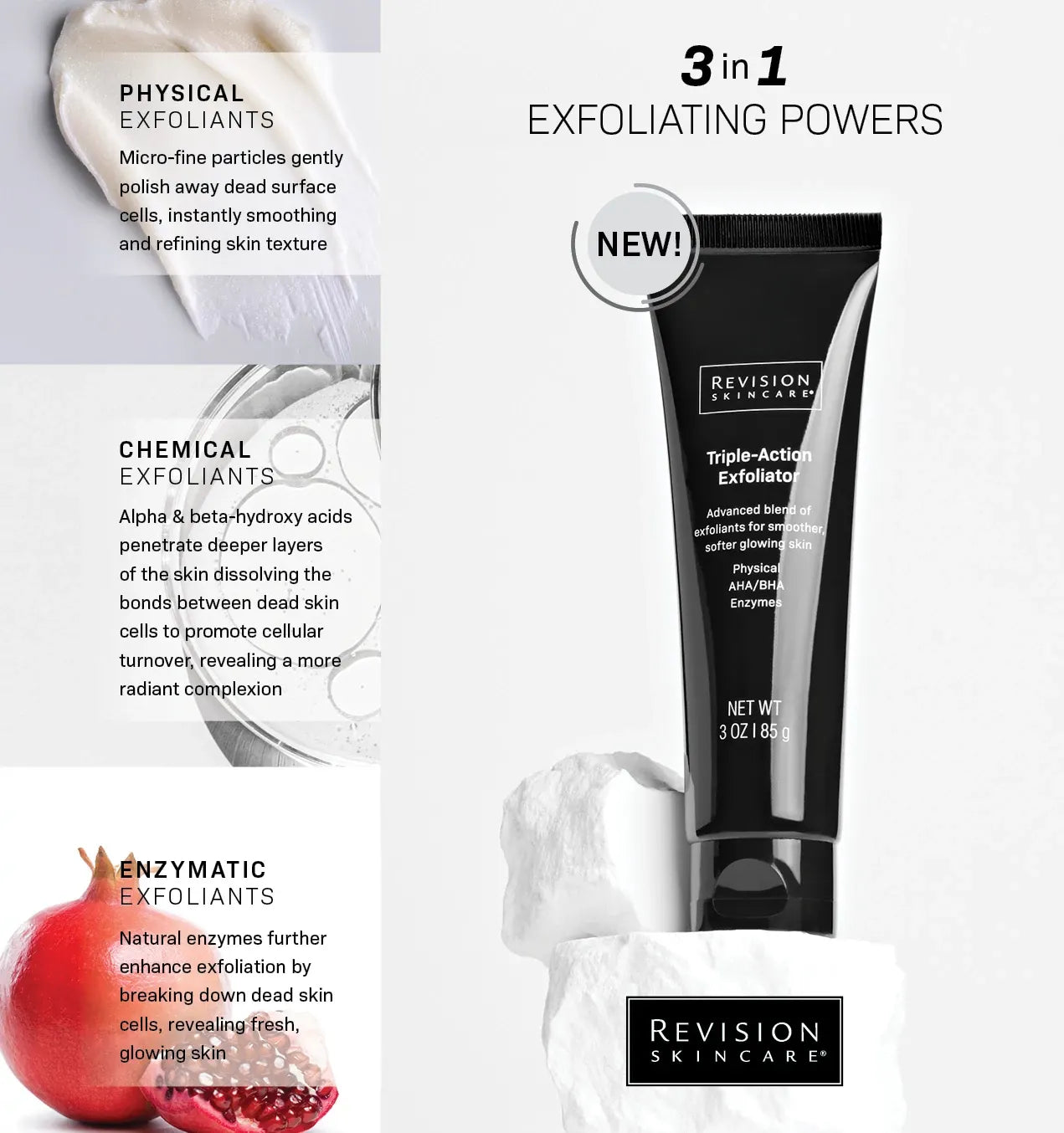 Revision Skincare Triple-Action Exfoliator Facial Scrubs Revision Skincare