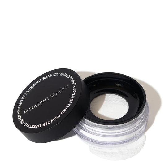Fitglow Beauty Bamboo Hyaluronic Loose Setting Powder on white background