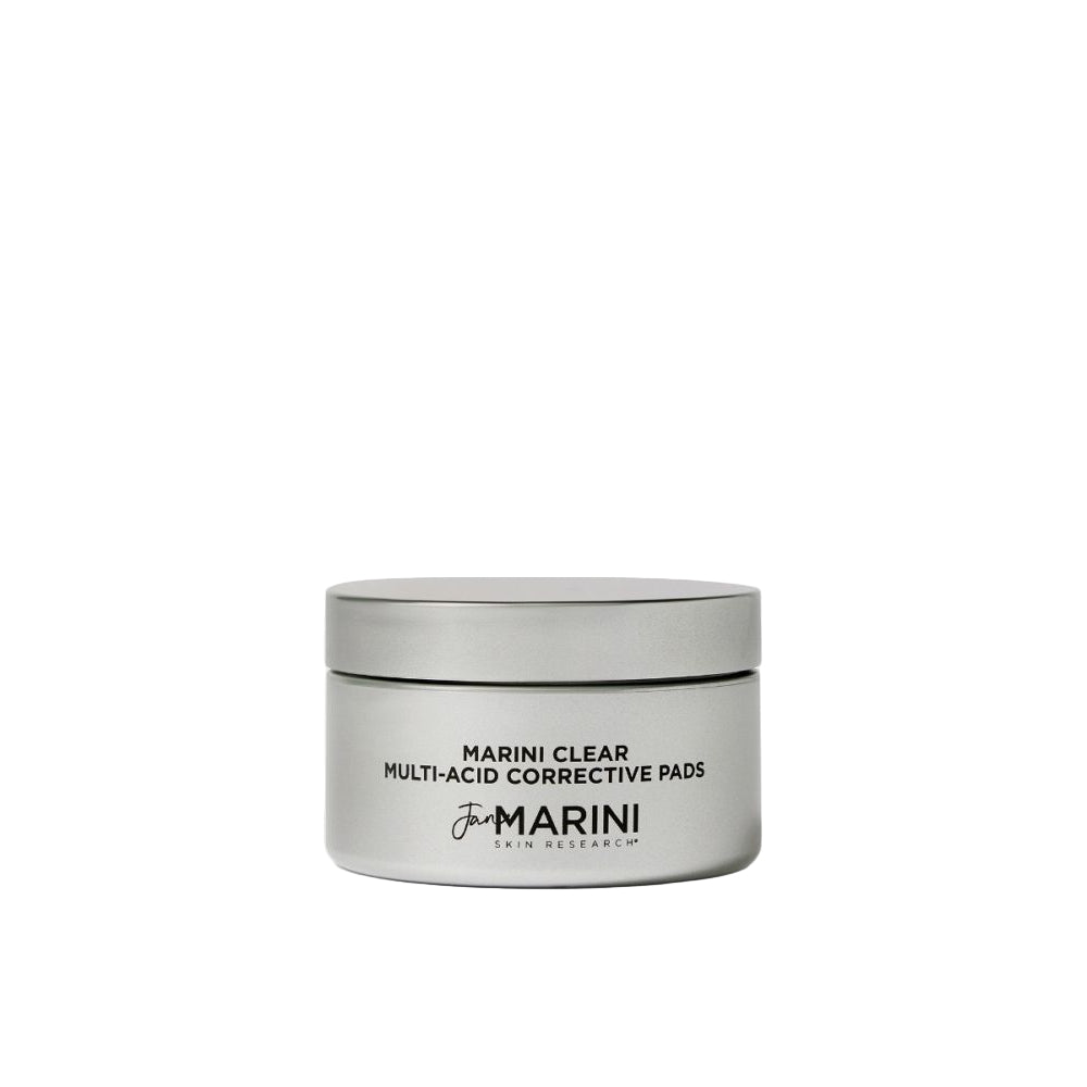 Jar of Marini Clear Multi-Acid Corrective Pads on a white background