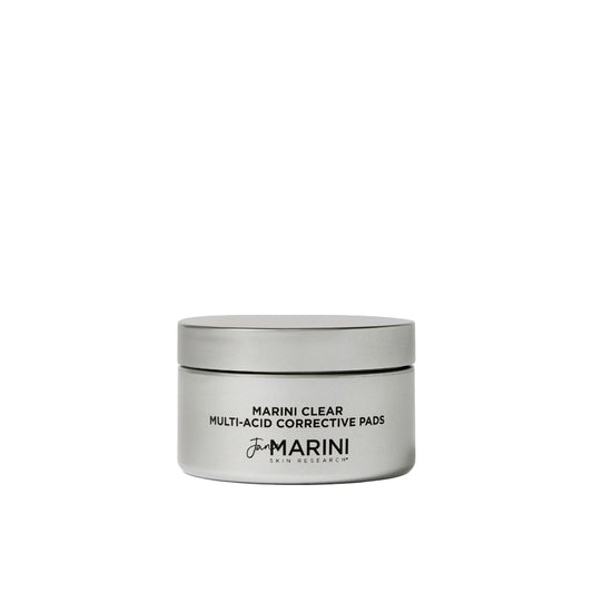 Jar of Marini Clear Multi-Acid Corrective Pads on a white background