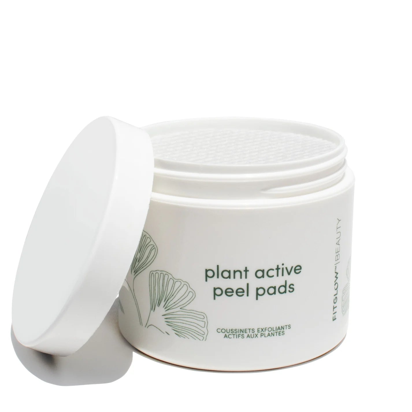 Fitglow Beauty Plant Active Peel Pads on white background