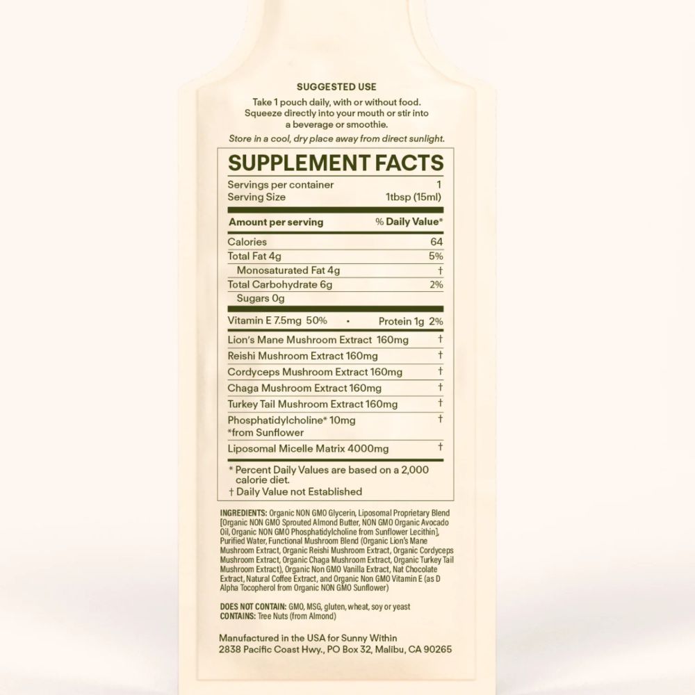 Sunny Within Shroom Bloom Supplements Sunny Within