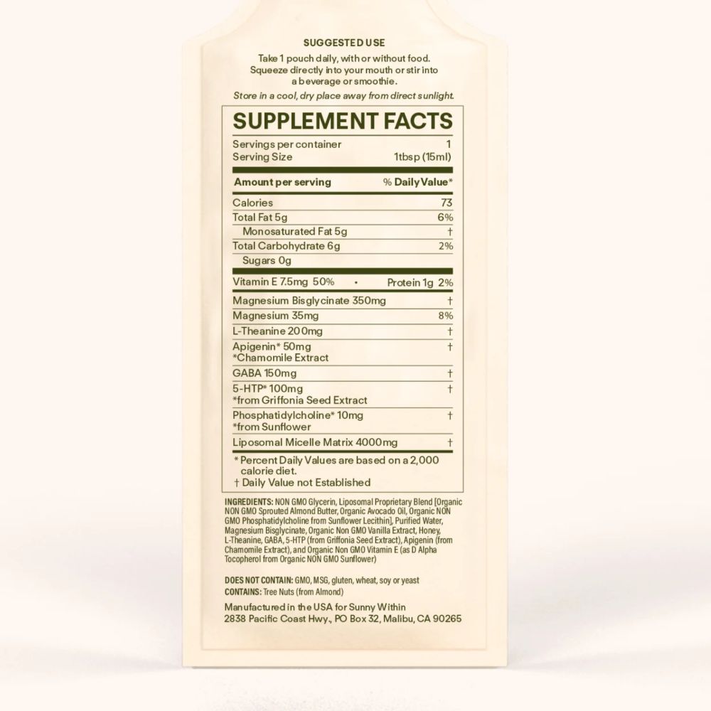 Sunny Within Sweet Dreams Supplements Sunny Within