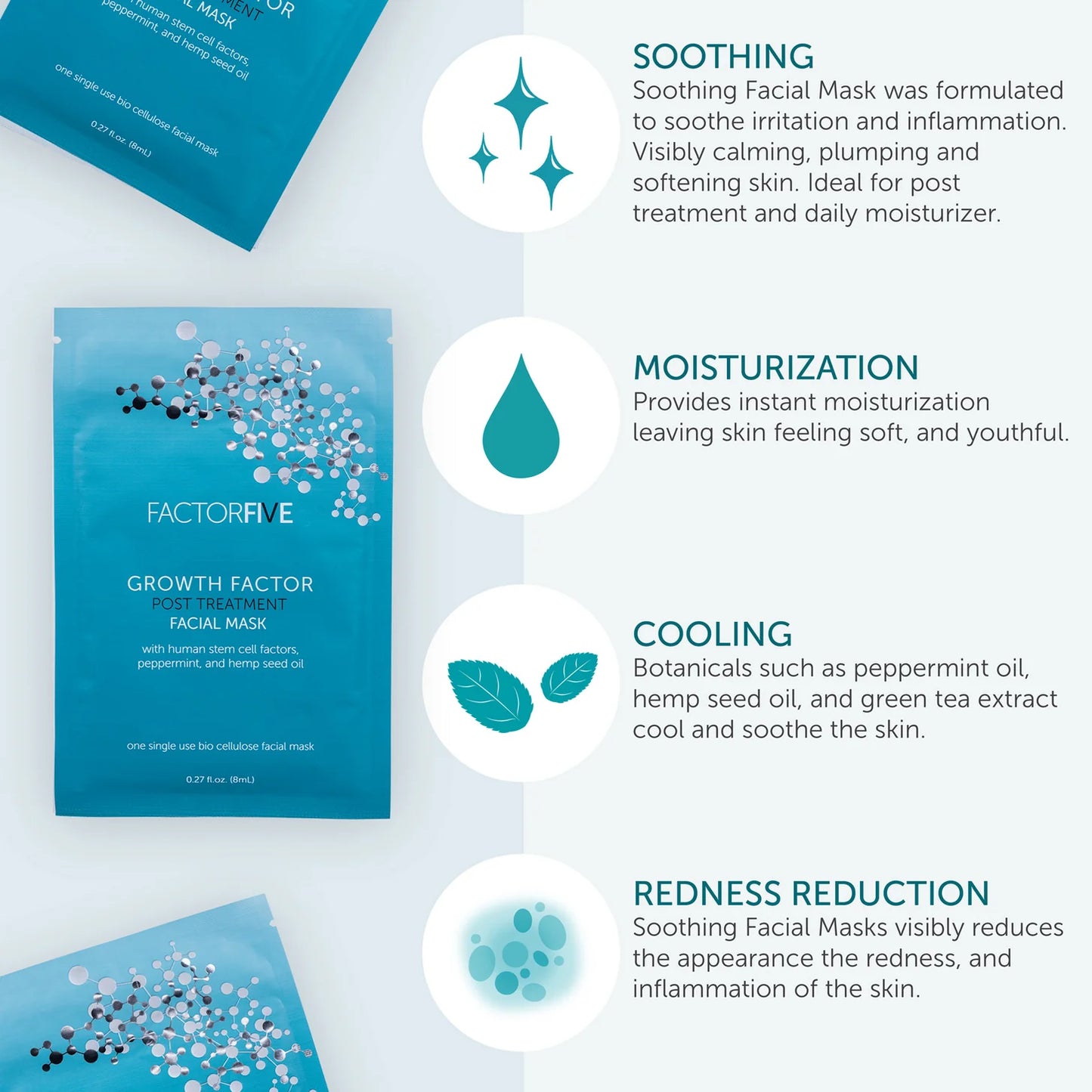 FACTORFIVE Growth Factor Post-Treatment Mask Skin Care Masks & Peels FACTORFIVE